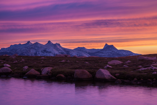Alpine Lake Light Show